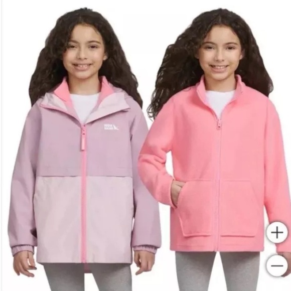 ⚡️Jacket Eddie Bauer Girls 3 in 1 Reversible Pink (Small 7/8) - Picture 1 of 1